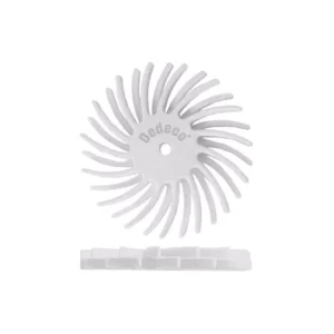 Dedeco Sunburst 7/8 in. x 1/16 in. 120-Grit Medium Dual Radial Discs Arbor Rotary Cleaning and Polishing Tool (48-Pack)