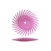 Dedeco Sunburst 7/8 in. Knife-Edge Radial Discs - 1/16 in. Fine 600-Grit (Pumice) Arbor Rotary Polishing Tool (12-Pack)