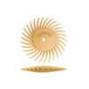 Dedeco Sunburst 7/8 in. Knife-Edge Radial Discs - 1/16 in. Extra-Fine 6 mic Arbor Rotary Polishing Tool (12-Pack)