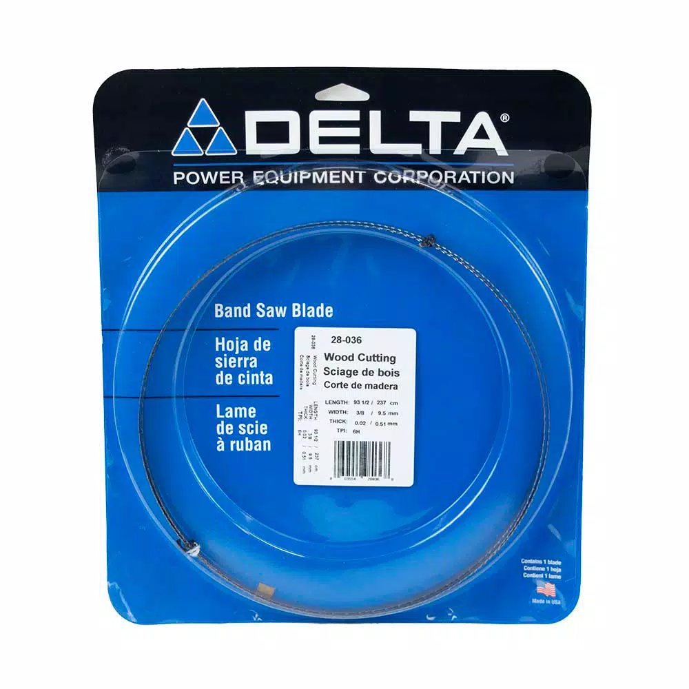 Delta 93-1/2in.x 3/8 in.x 6T Band Saw Blade