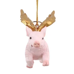 Design Toscano 3 in. Hog Heaven Flying Pig Angel Holiday Ornament