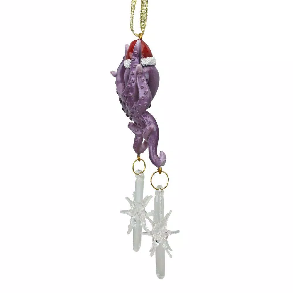 Design Toscano 5.5 in. Tenacious Tentacles Octopus Holiday Ornament