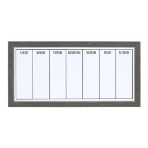 DesignOvation Wyeth Weekly Dry Erase Calendar Memo Board