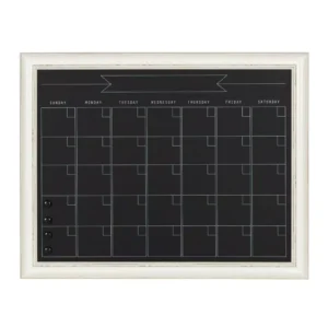 DesignOvation Macon Monthly Chalkboard Calendar Memo Board