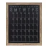 DesignOvation Beatrice Rustic Brown Chalkboard Monthly Calendar Memo Board