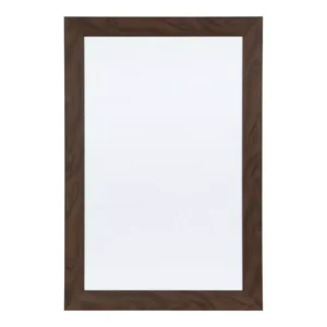 DesignOvation Beatrice Walnut Brown Dry Erase Memo Board