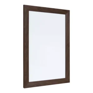 DesignOvation Beatrice Walnut Brown Dry Erase Memo Board