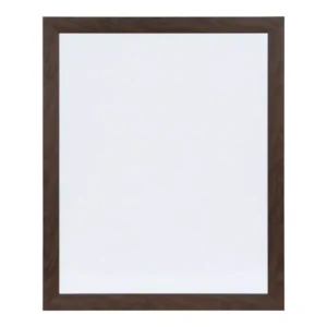 DesignOvation Beatrice Walnut Brown Rectangle Dry Erase Board Memo Board