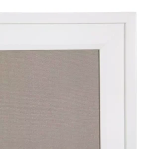 DesignOvation Bosc White Fabric Pinboard Memo Board