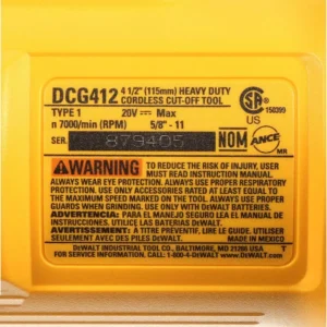 DEWALT 20-Volt MAX Cordless 4-1/2 in. to 5 in. Grinder with (25) Metal and Stainless Cutting Wheels