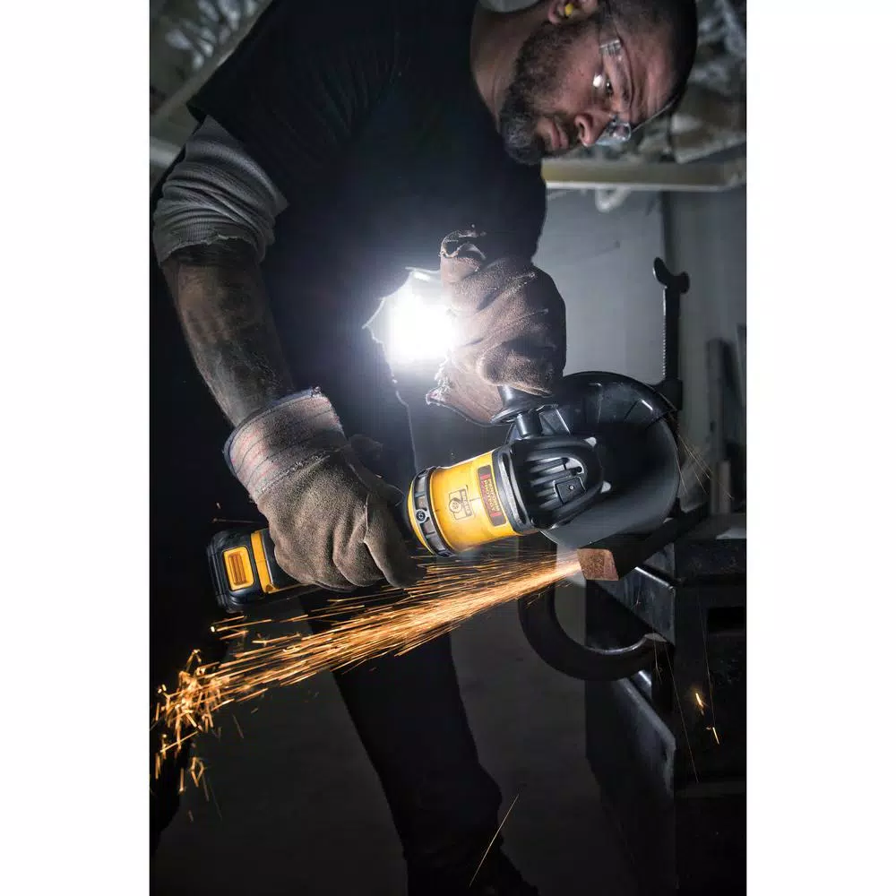 DEWALT FLEXVOLT 60-Volt MAX Cordless Brushless 4-1/2 in. Angle Grinder, (2) FLEXVOLT 6.0Ah Batteries & 1/2 in. Impact Wrench