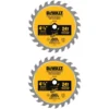 DEWALT ATOMIC 4-1/2 in. 24-Tooth Circular Saw Blade (2-Pack)