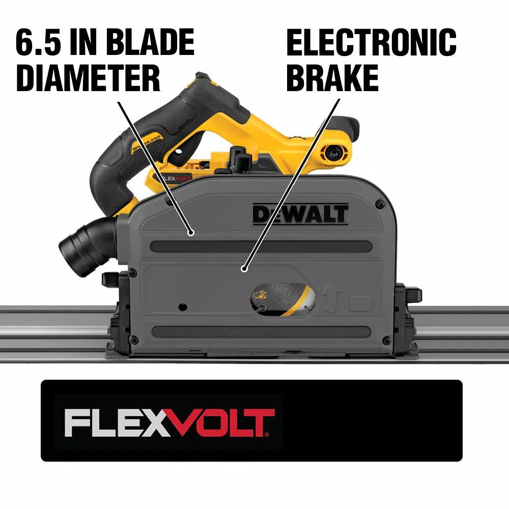 DEWALT FLEXVOLT 60-Volt MAX Cordless Brushless 6-1/2 in. Track Saw (Tool-Only)