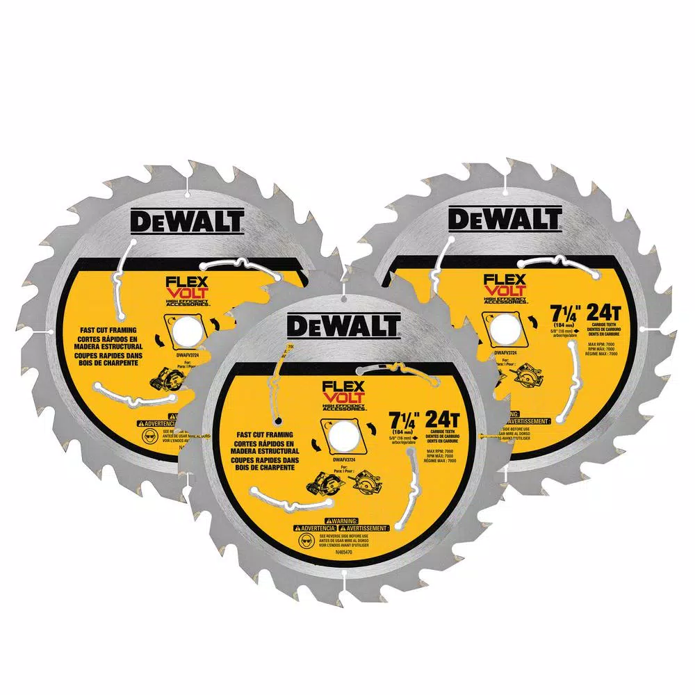 DEWALT FLEXVOLT 60-Volt MAX Cordless Brushless 7-1/4 in. Circular Saw, (1) FLEXVOLT 6.0Ah Battery, Recip Saw & Circ Blade Set