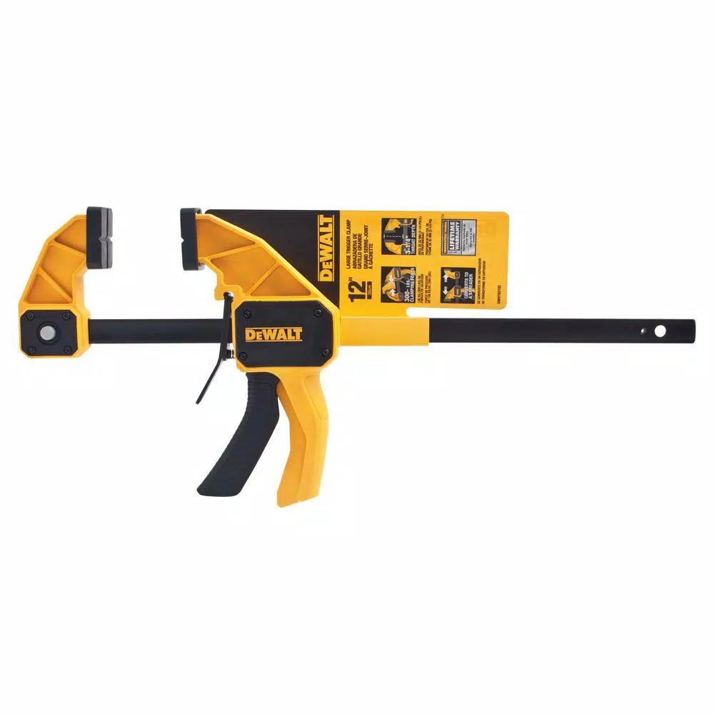DEWALT 12 in. 300 lb. Trigger Clamp w/3.75 in. Throat Depth