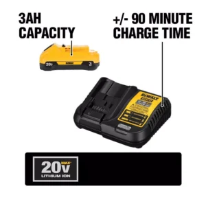 DEWALT 20-Volt MAX XR Cordless Brushless 5 in. Random Orbital Sander with (1) 20-Volt Battery 3.0Ah & Charger