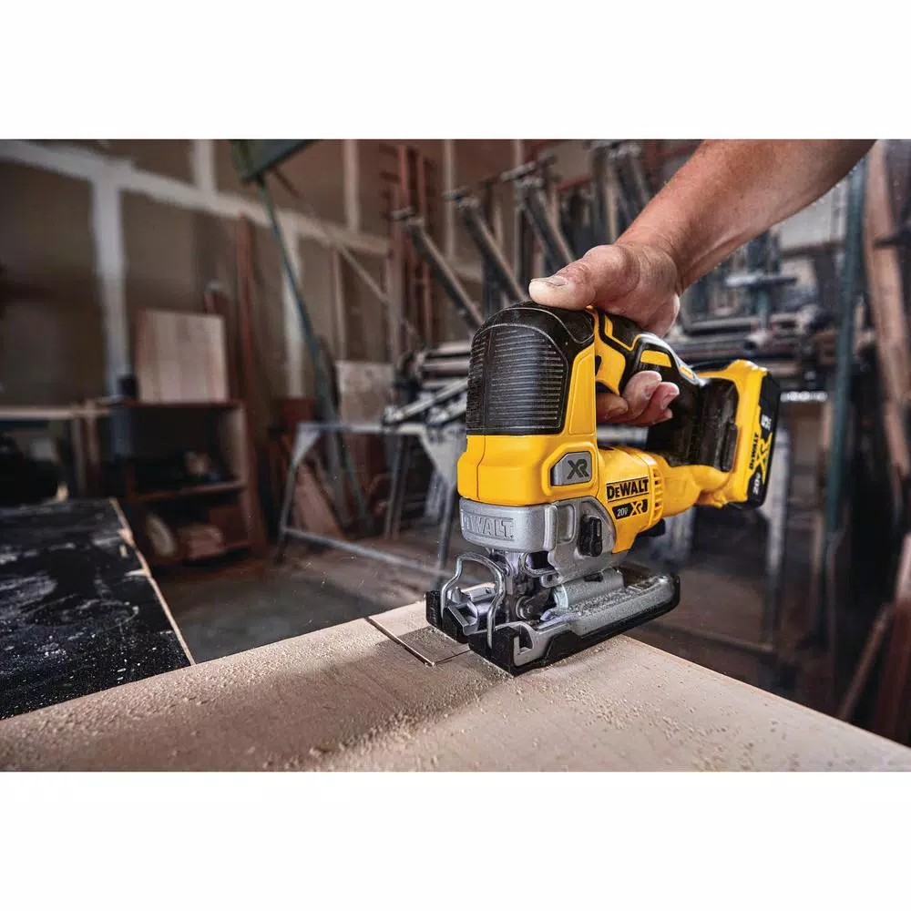 DEWALT 20-Volt MAX XR Cordless Brushless 5 in. Random Orbital Sander with Jigsaw & (1) 20-Volt Battery 5.0Ah