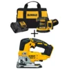 DEWALT 20-Volt MAX XRÂ Cordless Brushless 5 in. Random Orbital Sander with (1) 20-Volt Battery 2.0Ah & Jigsaw