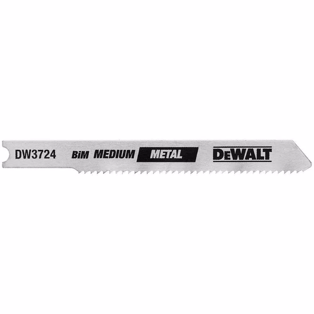 DEWALT 3 in. 18 TPI Medium Metal Cutting Jig Saw Blade Bi-Metal U-Shank (5-Pack)