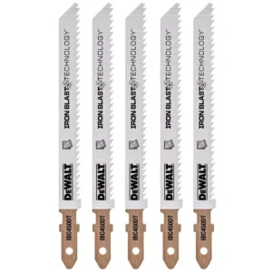 DEWALT 4 in. 10 TPI T-Shank Wood Down Cutting Jig Saw Blade (5-Pack)