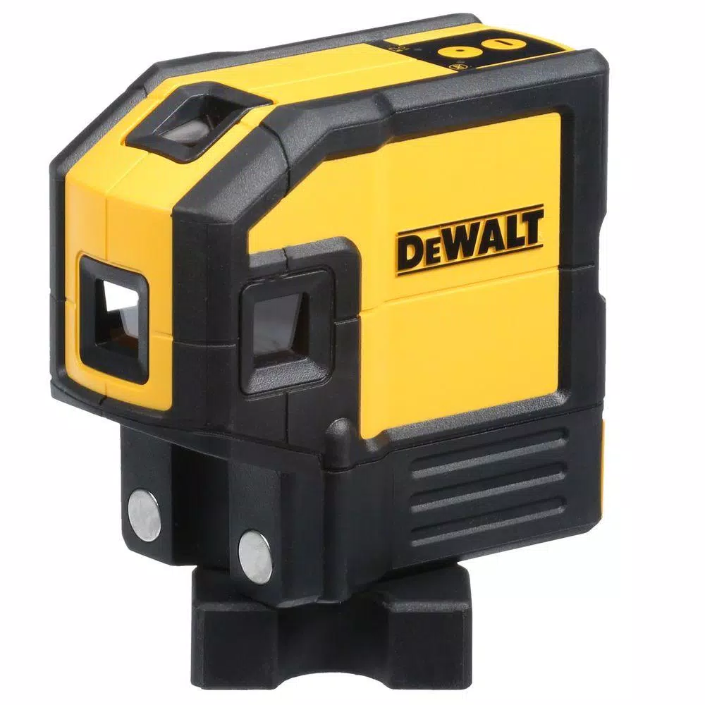 DEWALT 165 ft. Red Self-Leveling 5-Spot & Horizontal Line Laser Level with (3) AA Batteries & Case