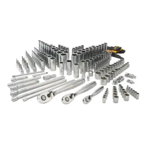 DEWALT Chrome Vanadium Mechanics Tool Set (192-Piece) with Plier Set (3-Piece) and Screwdriver Set (10-Piece)