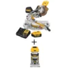 DEWALT 20-Volt MAX Lithium-Ion Cordless 7-1/4 in. Miter Saw with 20-Volt MAX Lithium-Ion Cordless Brushless Router (Tool-Only)