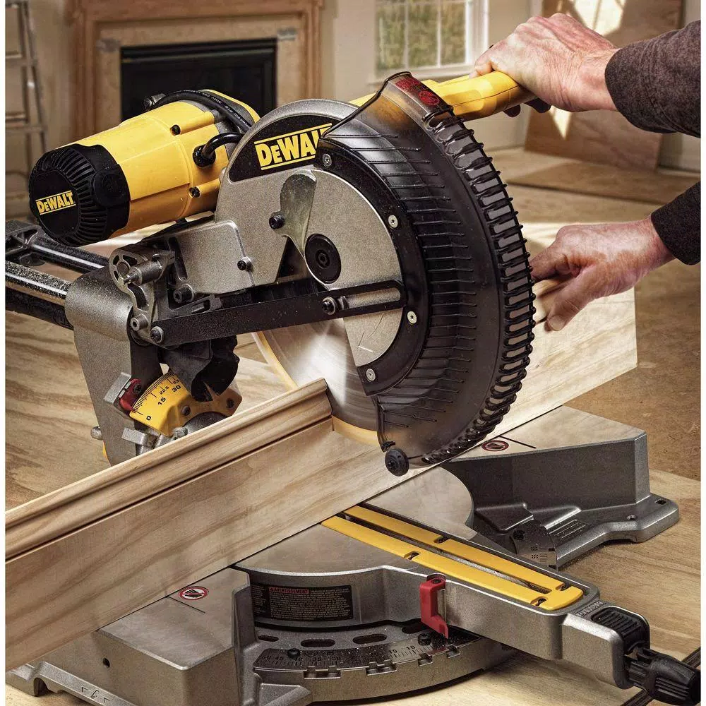 DEWALT 15 Amp Corded 12 in. Dual Bevel Sliding Compound Miter Saw