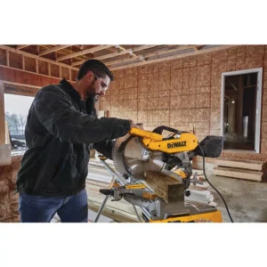 DEWALT 15 Amp Corded 12 in. Compound Double Bevel Miter Saw