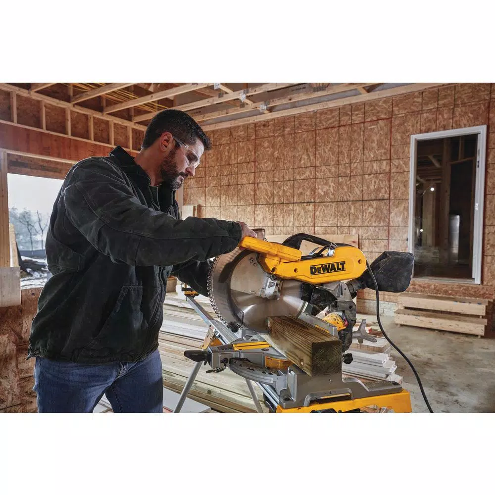 DEWALT 15 Amp Corded 12 in. Compound Double Bevel Miter Saw