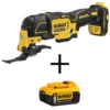 DEWALT ATOMIC 20-Volt MAX Cordless Brushless Oscillating Multi-Tool with (1) 20-Volt Battery 5.0Ah