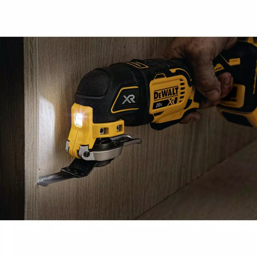 DEWALT 20-Volt MAX XR Cordless Brushless 3-Speed Oscillating Multi-Tool with (1) 20-Volt 2.0Ah Battery & 4-1/2 in. Grinder