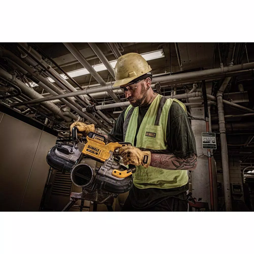 DEWALT 20-Volt MAX XR Cordless Brushless Deep Cut Band Saw with (1) 20-Volt Battery 5.0Ah