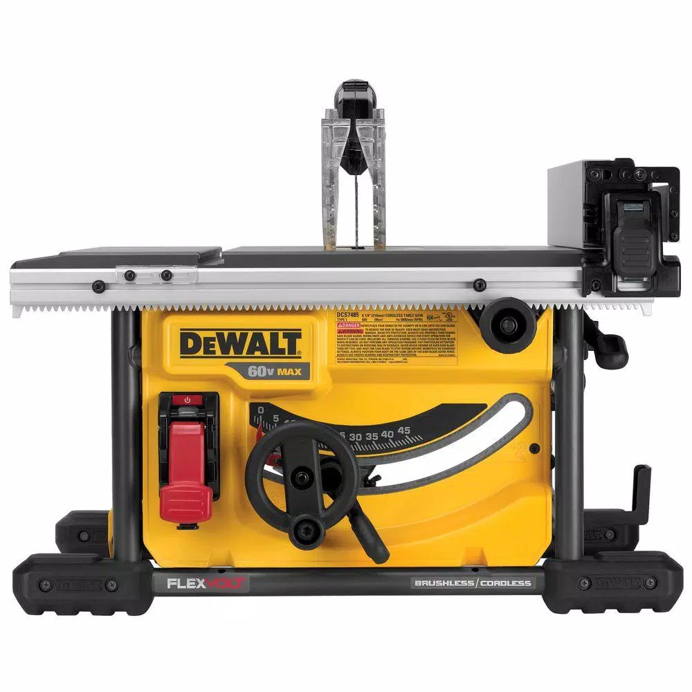 DEWALT FLEXVOLT 60-Volt MAX Cordless Brushless 8-1/4 in. Table Saw Kit with (1) FLEXVOLT 6.0Ah Battery