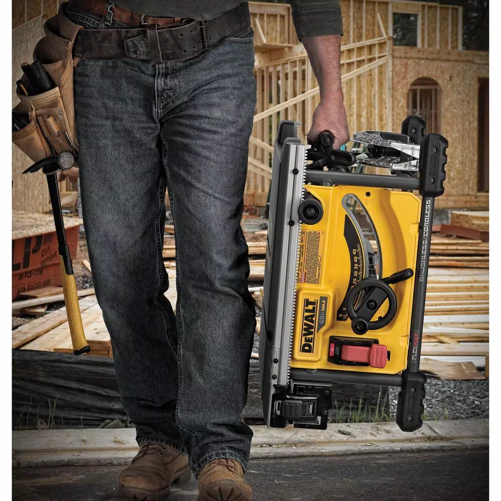 DEWALT FLEXVOLT 60-Volt MAX Cordless Brushless 8-1/4 in. Table Saw Kit with (1) FLEXVOLT 6.0Ah Battery
