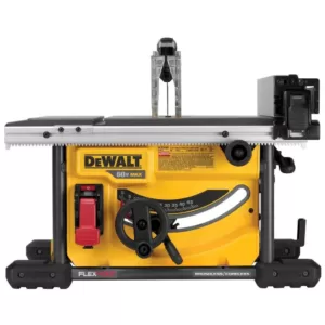 DEWALT FLEXVOLT 60-Volt MAX Cordless Brushless 8-1/4 in. Table Saw Kit with (2) FLEXVOLT 6.0Ah Batteries