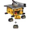 DEWALT FLEXVOLT 60-Volt MAX Cordless Brushless 8-1/4 in. Table Saw Kit with (3) FLEXVOLT 6.0Ah Batteries