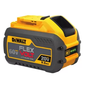 DEWALT FLEXVOLT 60-Volt MAX Cordless Brushless 8-1/4 in. Table Saw Kit, (1) FLEXVOLT 6.0Ah & (1) FLEXVOLT 9.0Ah Battery