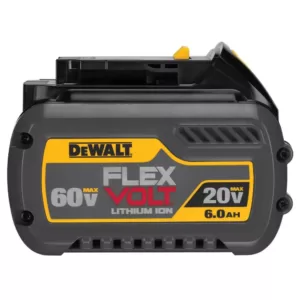 DEWALT FLEXVOLT 60-Volt MAX Cordless Brushless 8-1/4 in. Table Saw Kit with (2) FLEXVOLT 6.0Ah Batteries