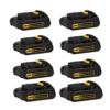 DEWALT 20-Volt MAX Compact Lithium-Ion 1.5Ah Battery Pack (8-Pack)