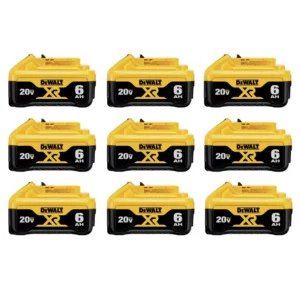 DEWALT 20-Volt MAX XR Premium Lithium-Ion 6.0Ah Battery Pack (9-Pack)