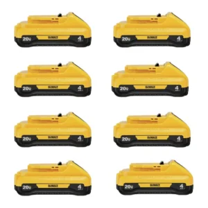 DEWALT 20-Volt MAX Compact Lithium-Ion 4.0Ah Battery Pack (8-Pack)