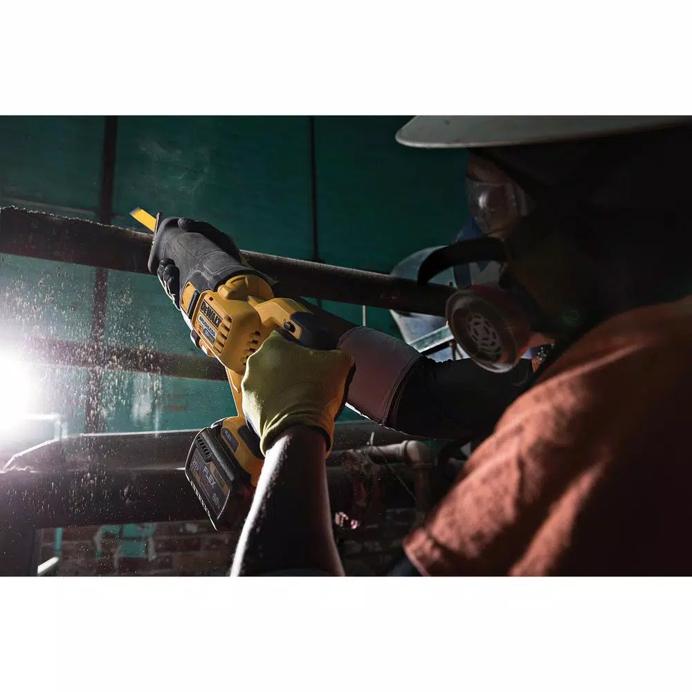 DEWALT FLEXVOLT 60-Volt MAX Cordless Brushless 4-1/2 in. Angle Grinder, (1) FLEXVOLT 6.0Ah Battery & 1/2 in. Impact Wrench