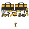DEWALT 20-Volt MAX Cordless Combo Kit (8-Tool) with (2) 20-Volt 2.0Ah Batteries & 3/8 in. Impact Wrench