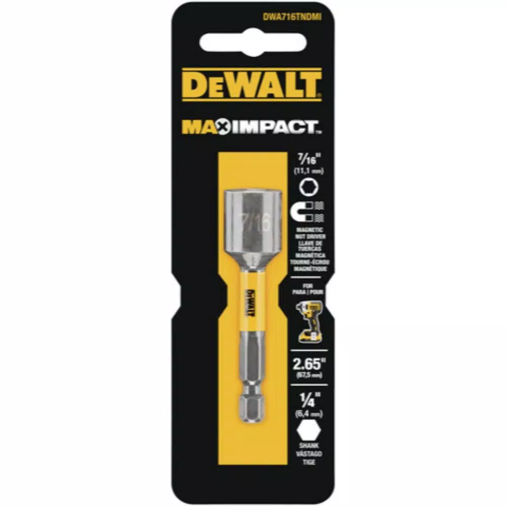 DEWALT MAX Impact 7/16 in. Nut Driver