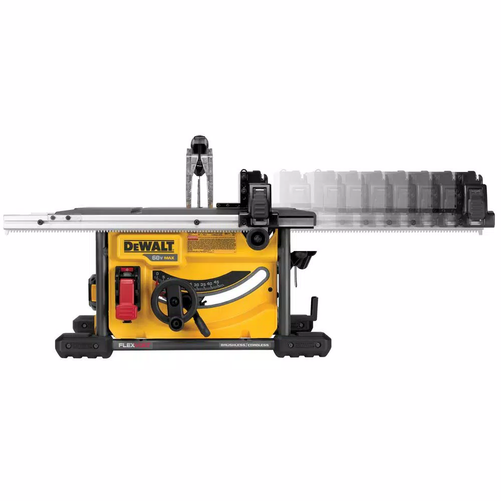 DEWALT FLEXVOLT 60-Volt MAX Cordless Brushless 8-1/4 in. Table Saw Kit with (2) FLEXVOLT 6.0Ah Batteries