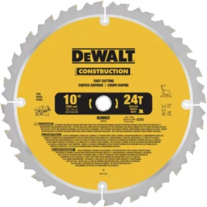 DEWALT Construction 10 in. 24-Teeth Thin Kerf Table Saw Blade (2-Pack)