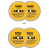 DEWALT 12 in. Miter Saw Blade 32-Teeth and 80-Teeth (2-Pack) with Bonus 12 in. Miter Saw Blade 32-Teeth and 80-Teeth (2-Pack)