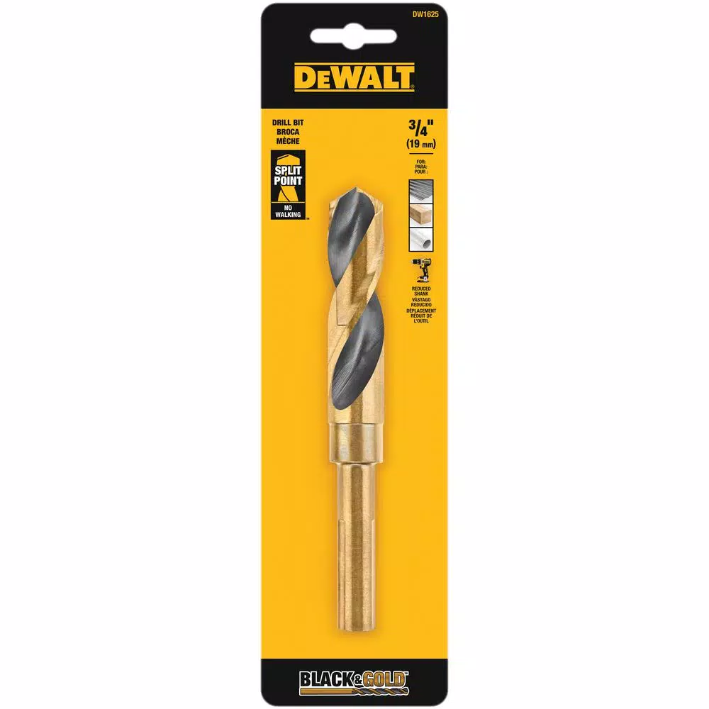 DEWALT 3/4 in. Black and Gold Drill Bit
