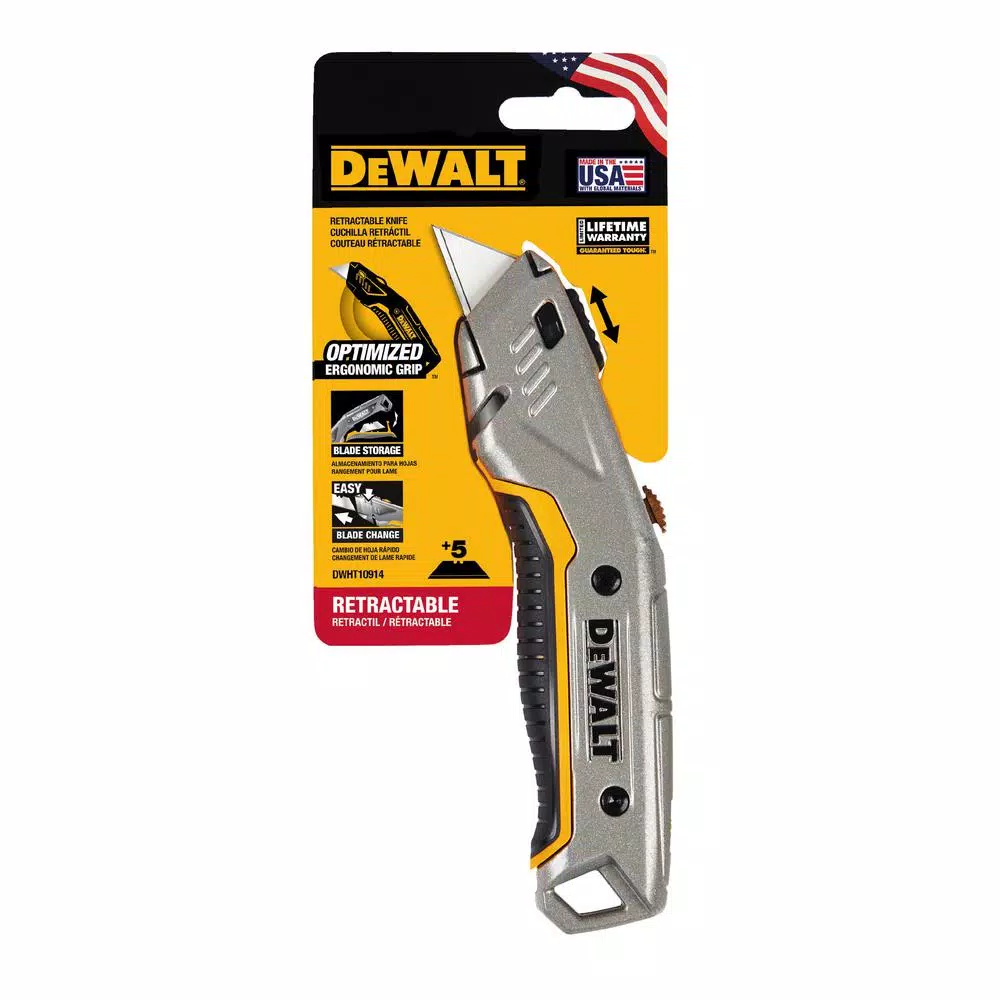 DEWALT Instant Change Retractable Utility Knife